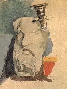 Mikhail Vrubel Still life with a Plaster mask and a sconce USA oil painting reproduction